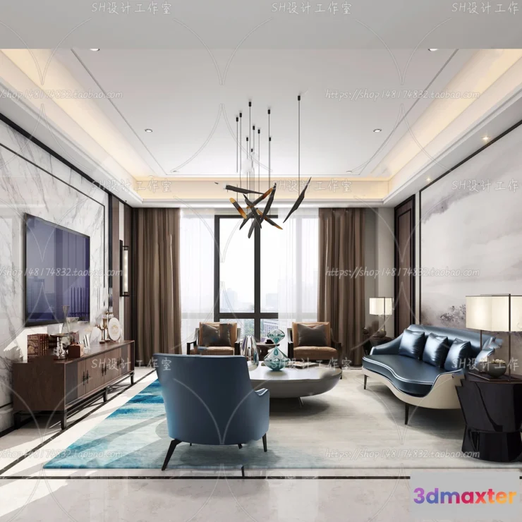 1118676 - LIVING ROOM 3D SCENES - VRAY RENDER - 707