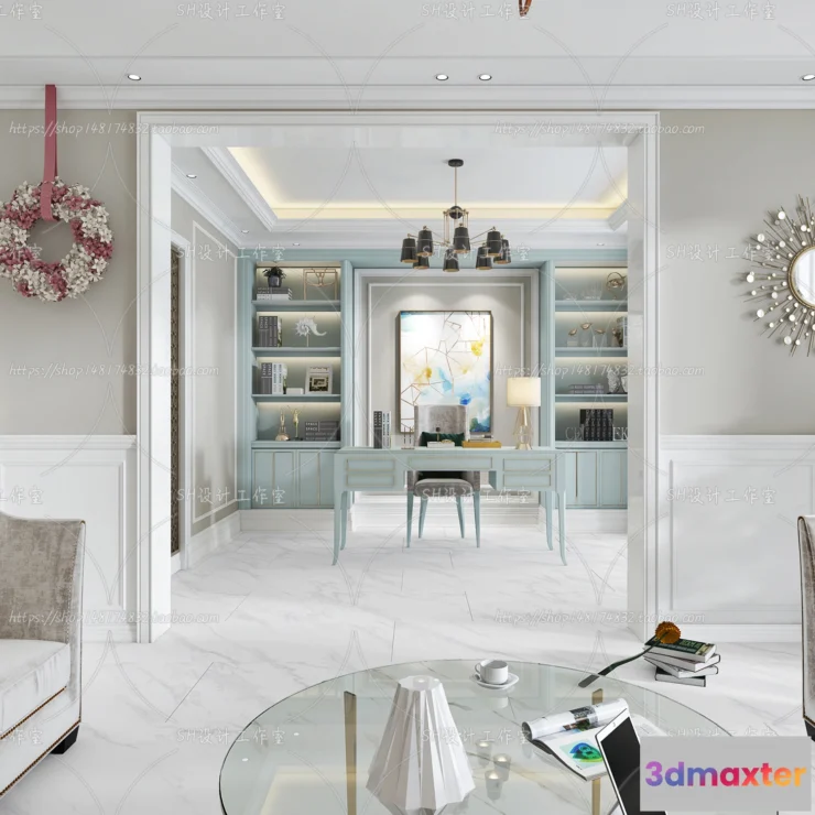 1118692 - LIVING ROOM 3D SCENES - VRAY RENDER - 715