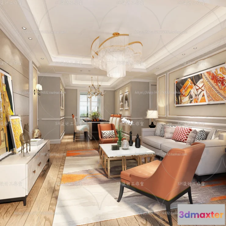1118760 - LIVING ROOM 3D SCENES - VRAY RENDER - 749