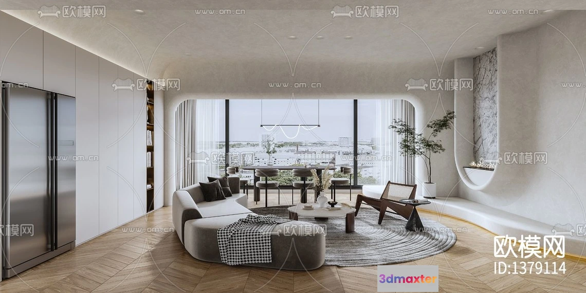 1142772 - Corona Render 3D Scenes - Living Room - 0010