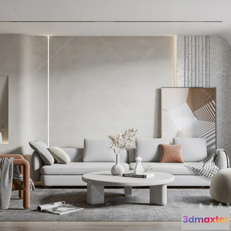 1154474 - MODERN INTERIOR 3D SCENES - LIVING ROOM - 0004