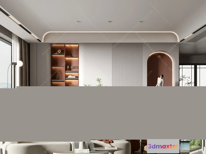 1154480 - MODERN INTERIOR 3D SCENES - LIVING ROOM - 0007