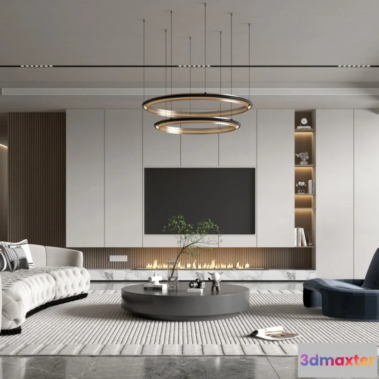 1154492 - MODERN INTERIOR 3D SCENES - LIVING ROOM - 0013