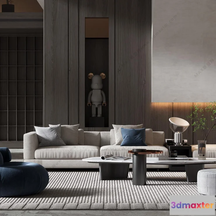 1154500 - MODERN INTERIOR 3D SCENES - LIVING ROOM - 0017