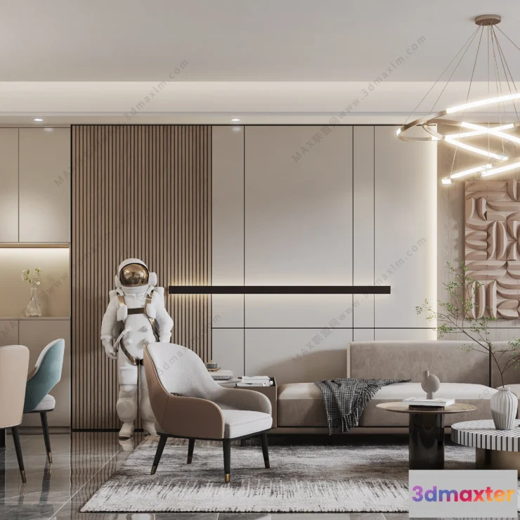 1154502 - MODERN INTERIOR 3D SCENES - LIVING ROOM - 0018