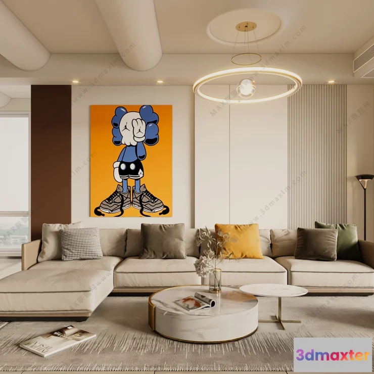 1154510 - MODERN INTERIOR 3D SCENES - LIVING ROOM - 0022