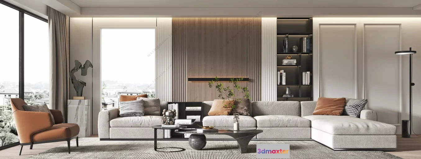 1154512 - MODERN INTERIOR 3D SCENES - LIVING ROOM - 0023