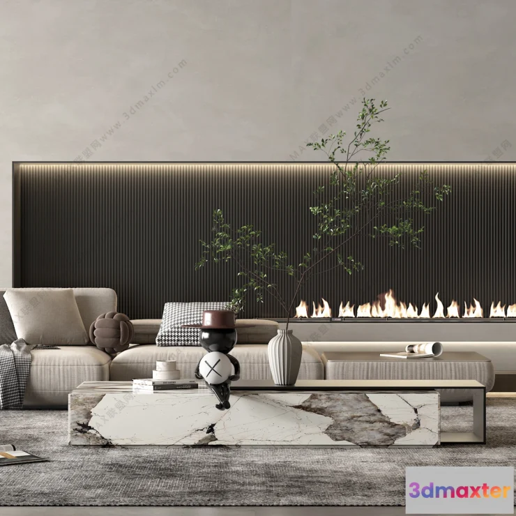 1154514 - MODERN INTERIOR 3D SCENES - LIVING ROOM - 0024