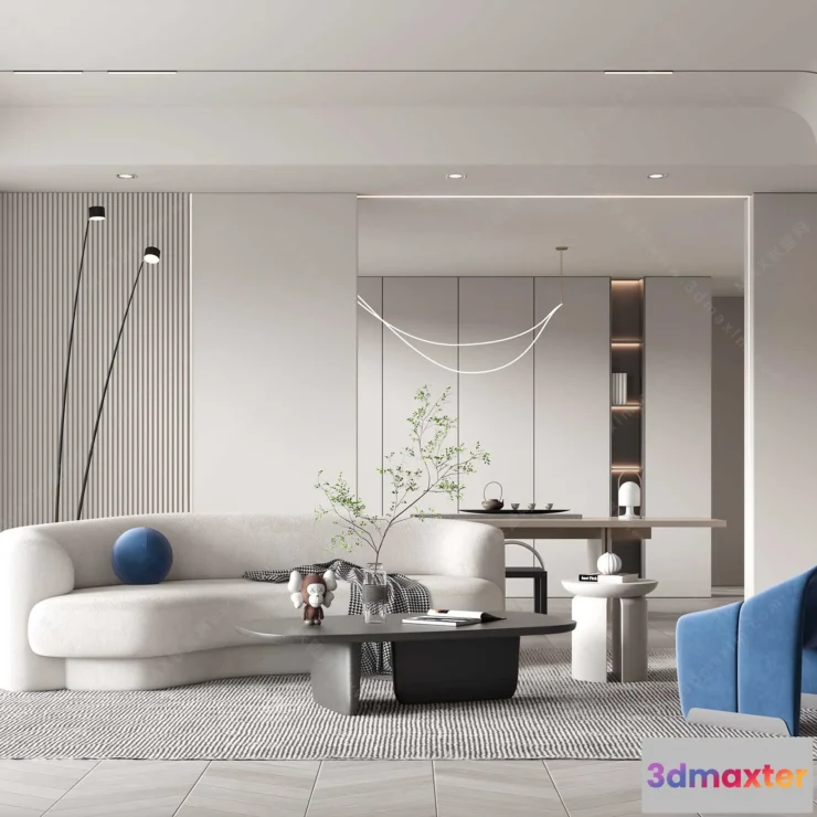 1154534 - MODERN INTERIOR 3D SCENES - LIVING ROOM - 0034