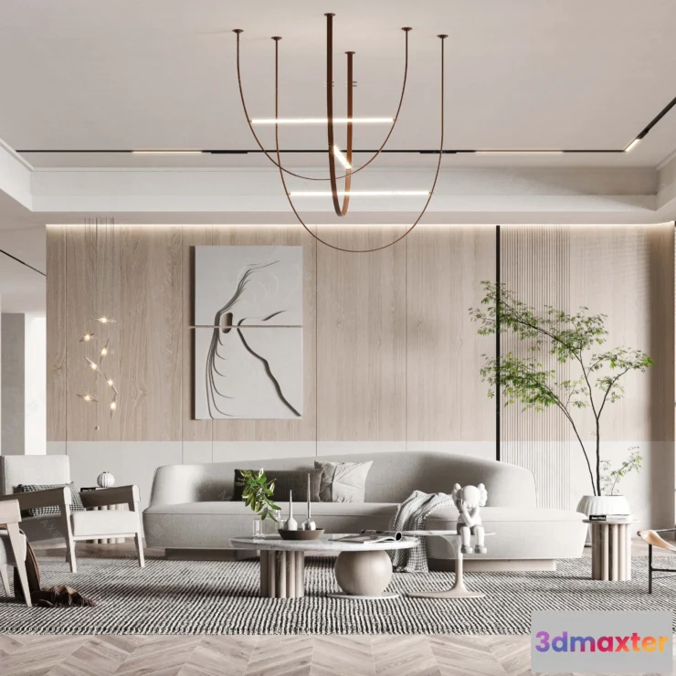 1154544 - MODERN INTERIOR 3D SCENES - LIVING ROOM - 0039