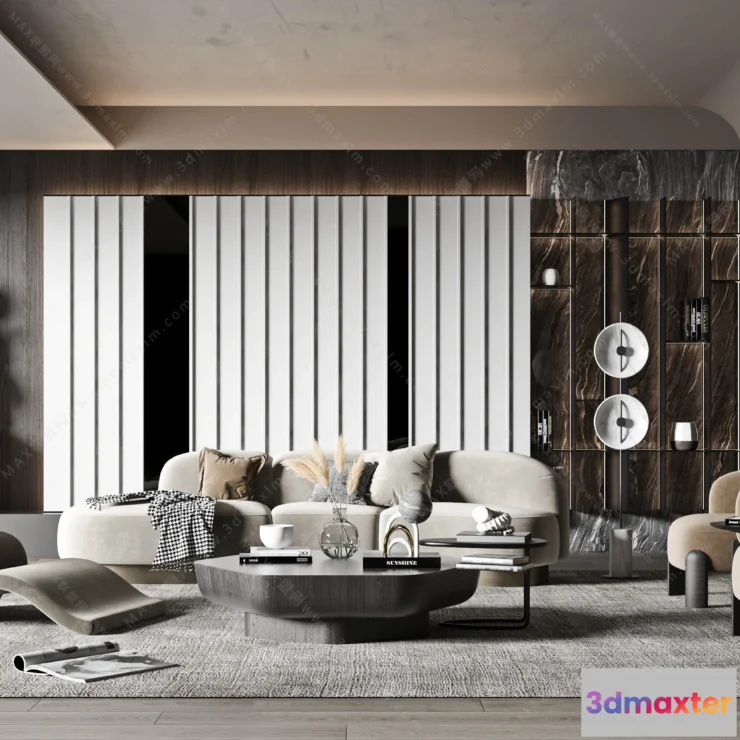 1154546 - MODERN INTERIOR 3D SCENES - LIVING ROOM - 0040