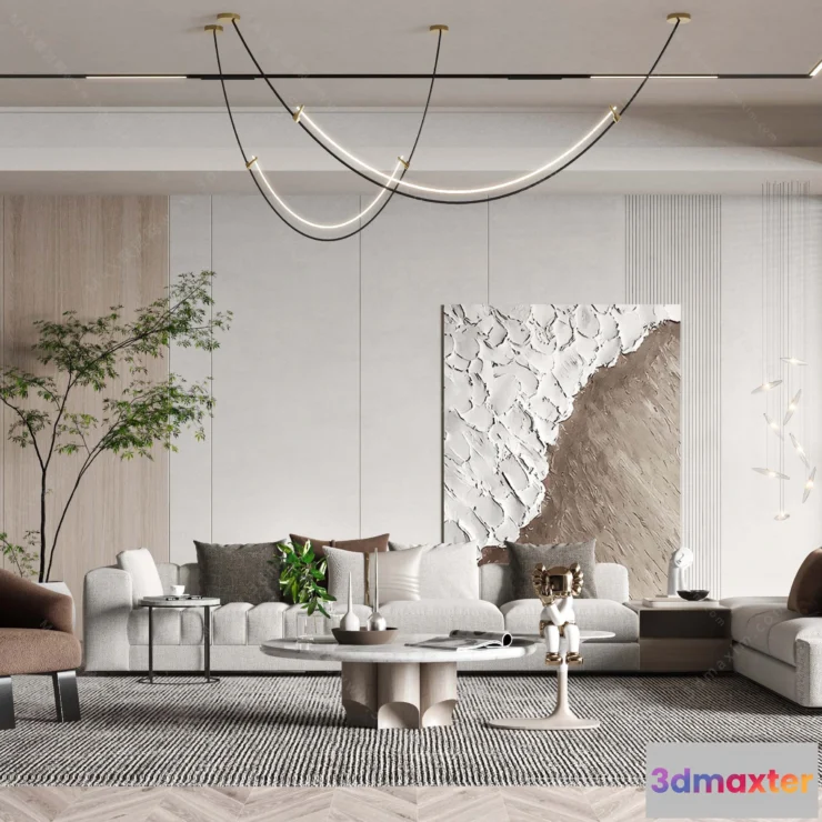 1154548 - MODERN INTERIOR 3D SCENES - LIVING ROOM - 0041