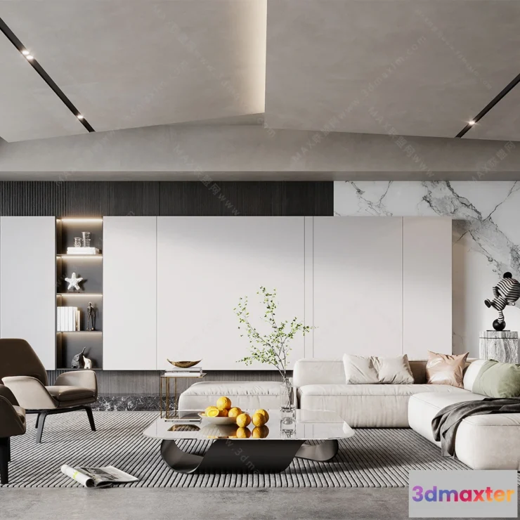 1154550 - MODERN INTERIOR 3D SCENES - LIVING ROOM - 0042