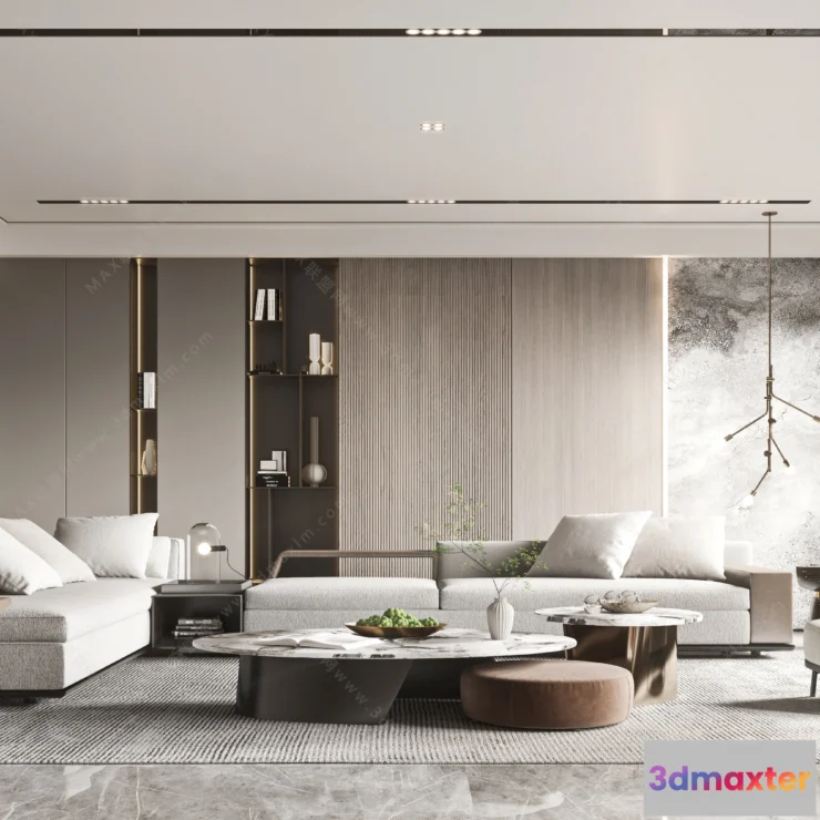 1154552 - MODERN INTERIOR 3D SCENES - LIVING ROOM - 0043