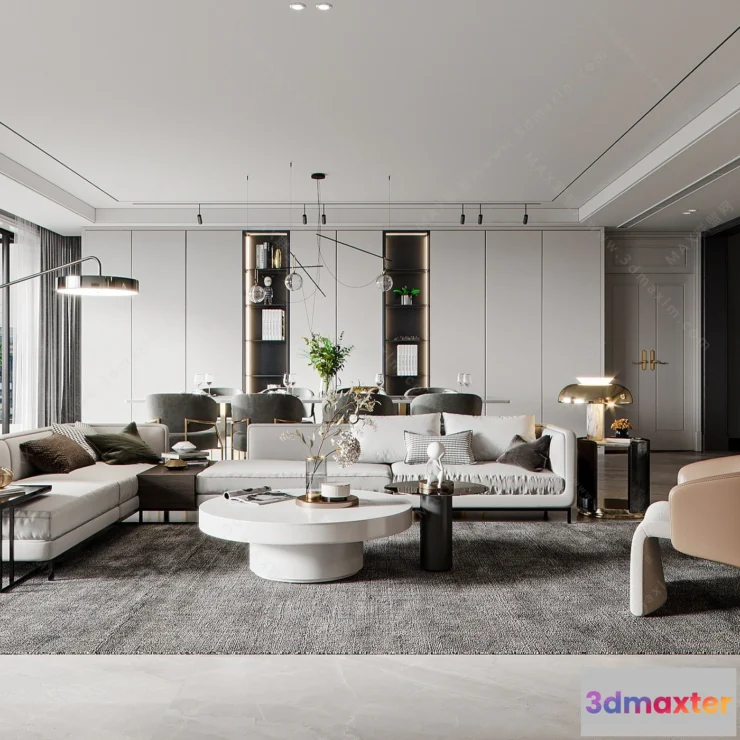 1154558 - MODERN INTERIOR 3D SCENES - LIVING ROOM - 0046