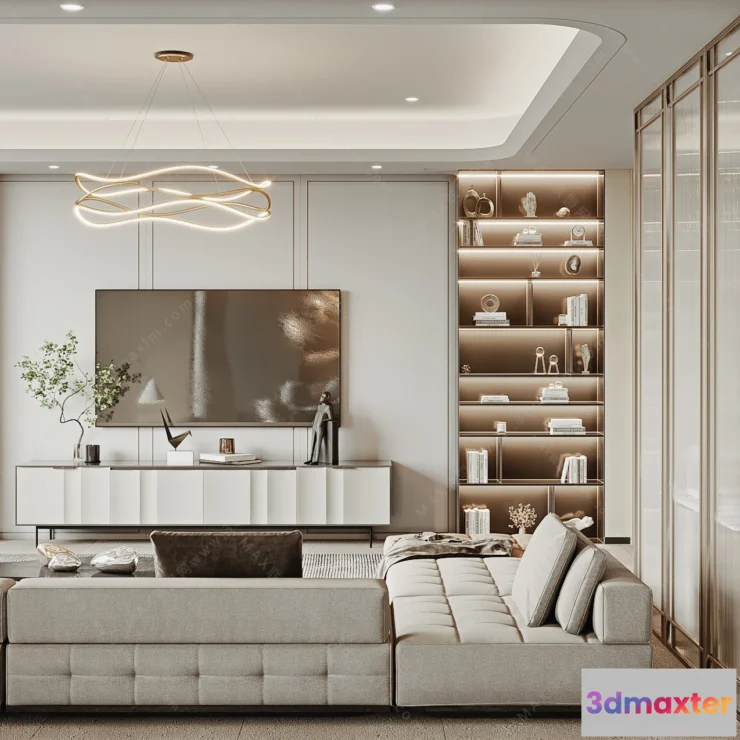 1154562 - MODERN INTERIOR 3D SCENES - LIVING ROOM - 0048