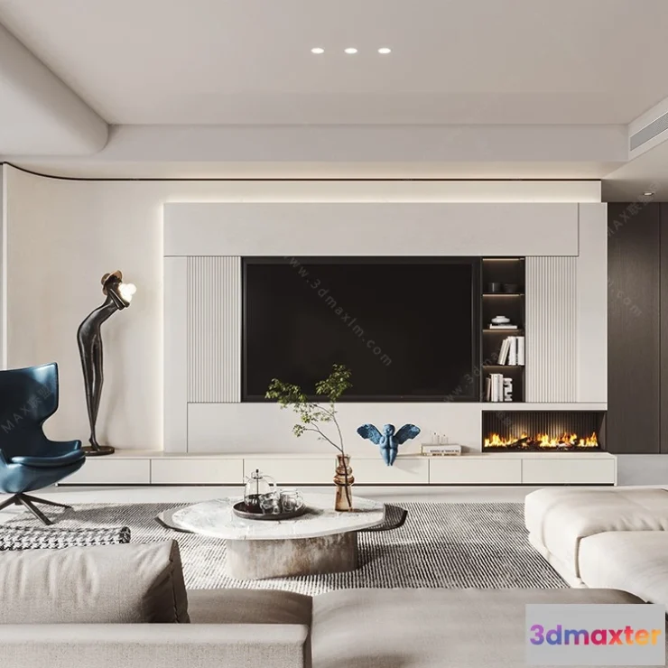 1154564 - MODERN INTERIOR 3D SCENES - LIVING ROOM - 0049