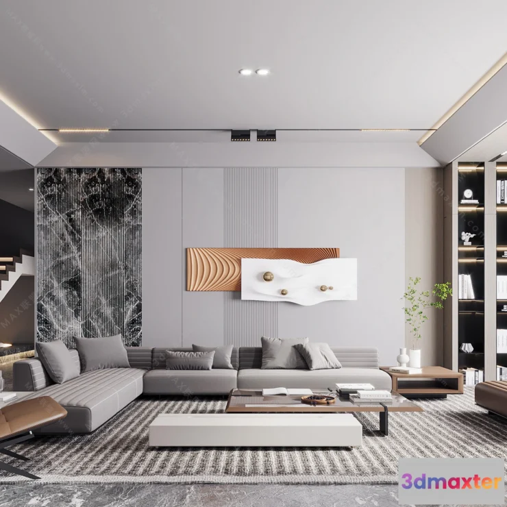 1154566 - MODERN INTERIOR 3D SCENES - LIVING ROOM - 0050
