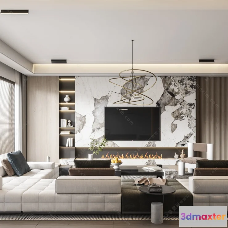 1154570 - MODERN INTERIOR 3D SCENES - LIVING ROOM - 0052