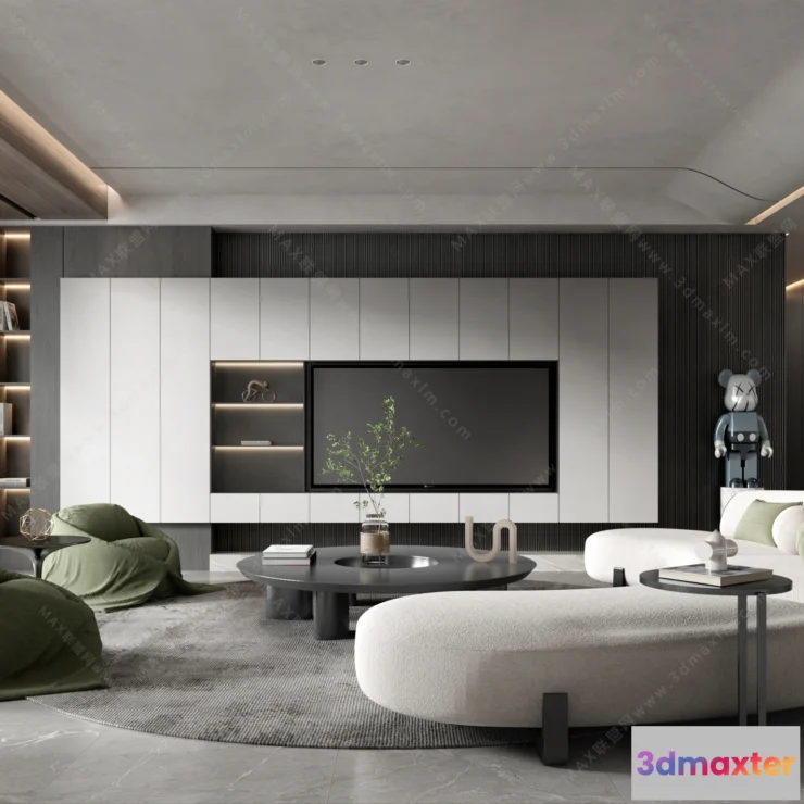 1154574 - MODERN INTERIOR 3D SCENES - LIVING ROOM - 0054