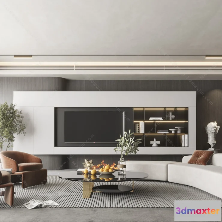 1154576 - MODERN INTERIOR 3D SCENES - LIVING ROOM - 0055