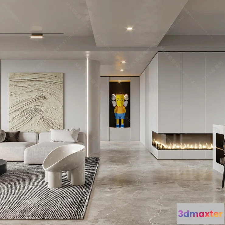 1154580 - MODERN INTERIOR 3D SCENES - LIVING ROOM - 0057