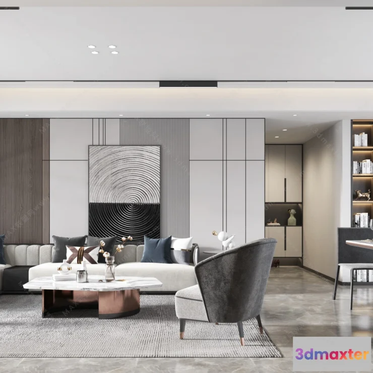 1154586 - MODERN INTERIOR 3D SCENES - LIVING ROOM - 0060