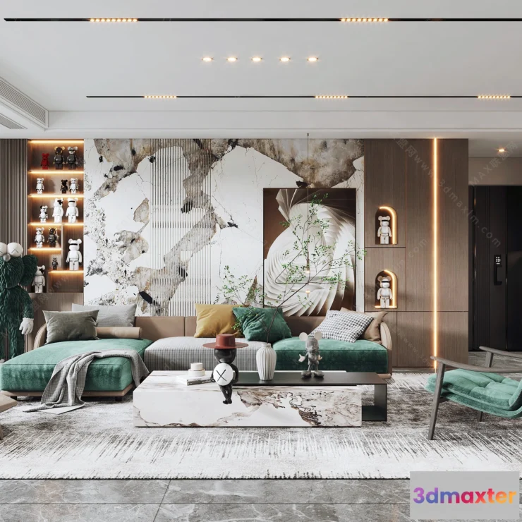 1154592 - MODERN INTERIOR 3D SCENES - LIVING ROOM - 0063