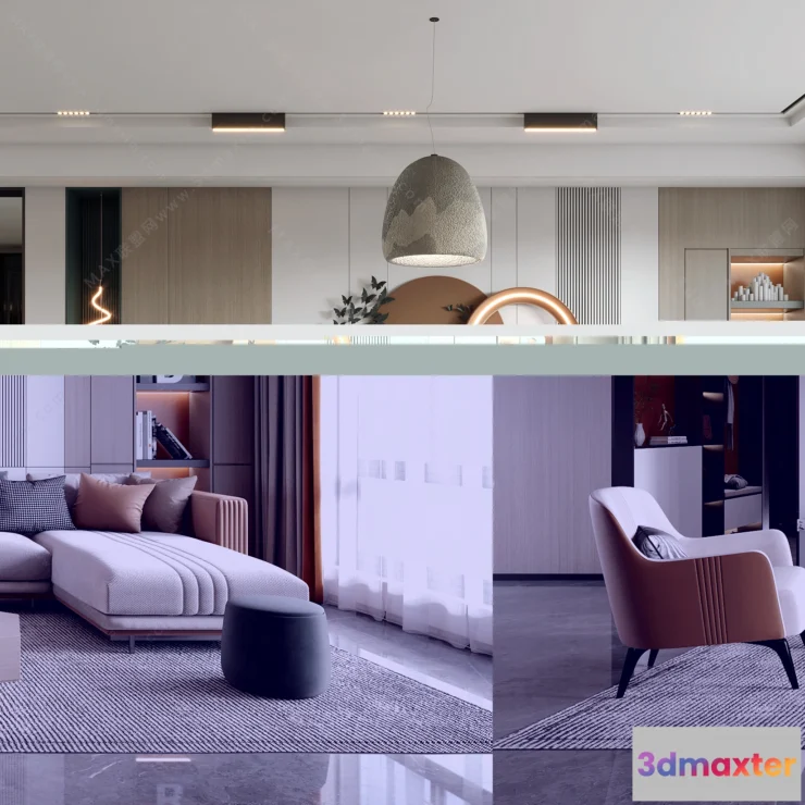 1154604 - MODERN INTERIOR 3D SCENES - LIVING ROOM - 0069