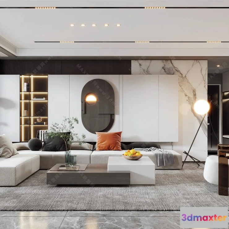 1154608 - MODERN INTERIOR 3D SCENES - LIVING ROOM - 0071