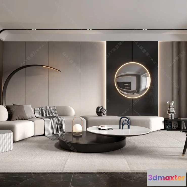 1154614 - MODERN INTERIOR 3D SCENES - LIVING ROOM - 0074