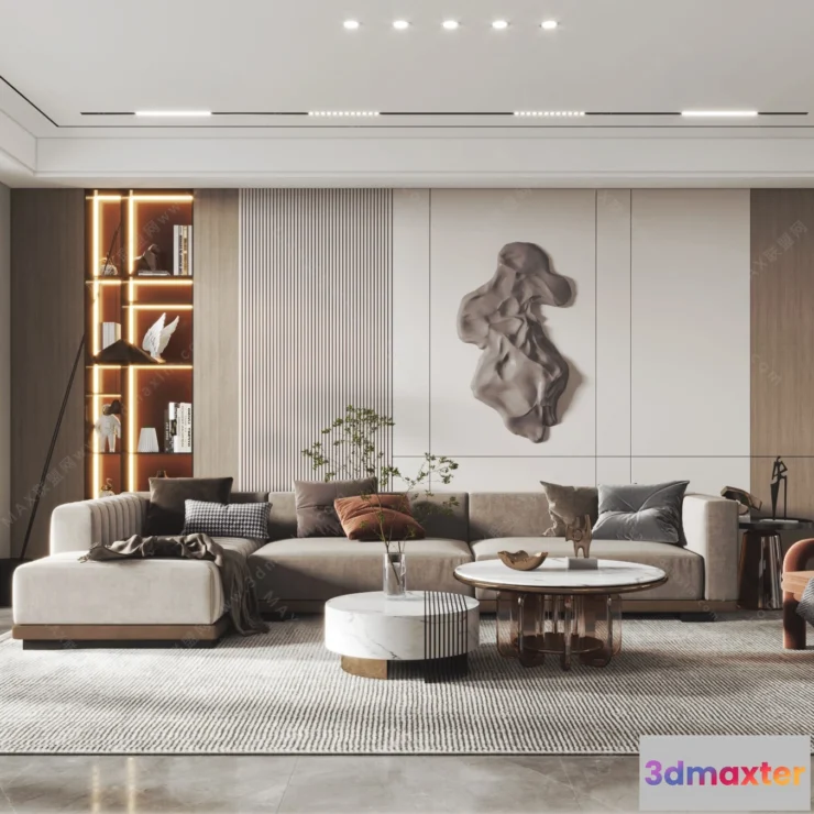 1154616 - MODERN INTERIOR 3D SCENES - LIVING ROOM - 0075