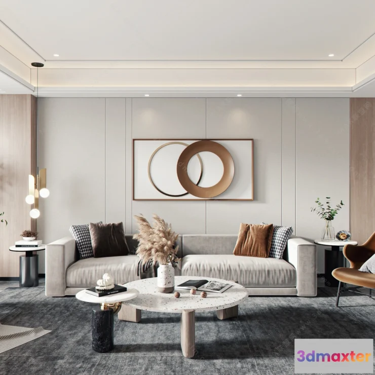 1154628 - MODERN INTERIOR 3D SCENES - LIVING ROOM - 0081