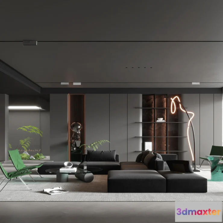 1155366 - HOUSE SPACE 3D SCENES - LIVING ROOM - 0134