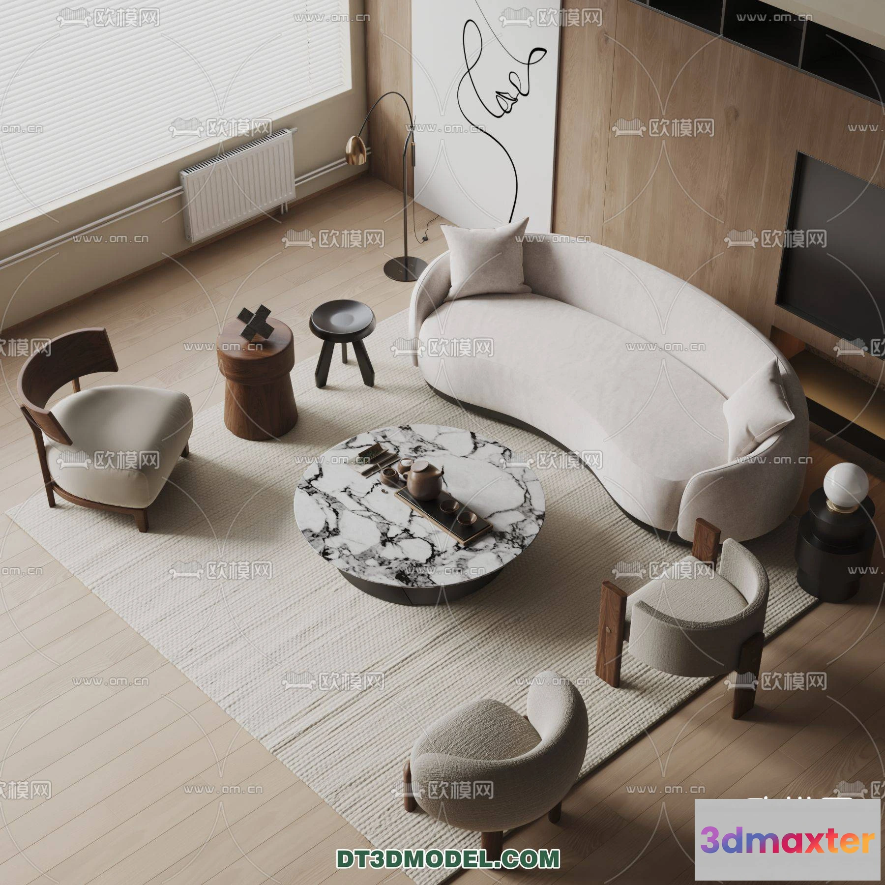 1162452 - WABI SABI STYLE 3D MODELS - LIVING ROOM - 0037
