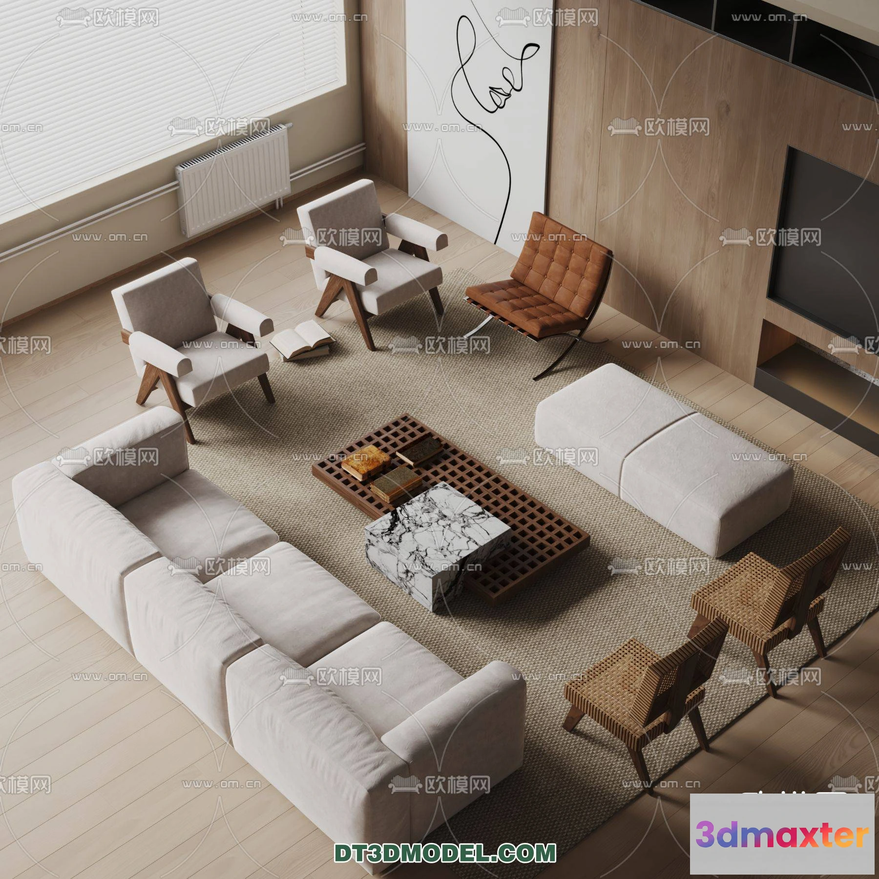 1162462 - WABI SABI STYLE 3D MODELS - LIVING ROOM - 0042