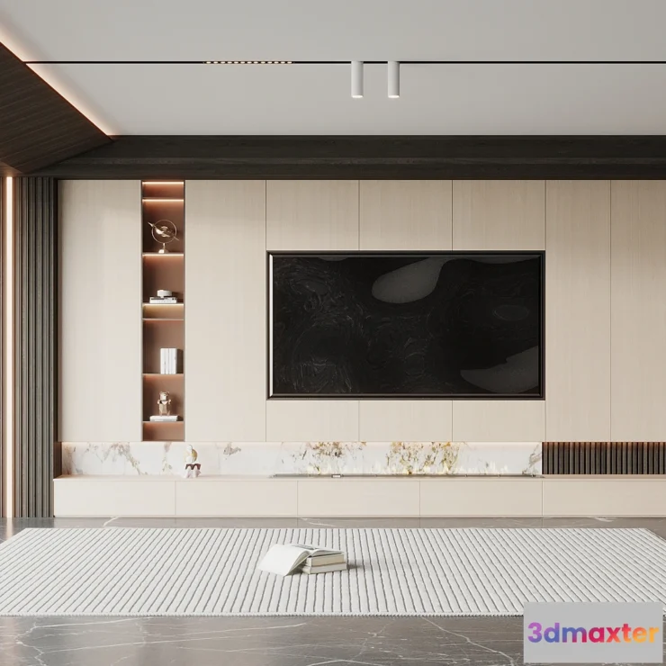 1164198 - LIVING ROOM - MODERN STYLE - 3D SCENE - 012