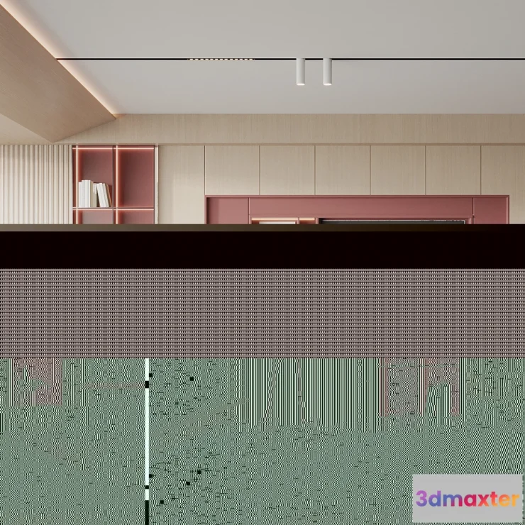 1164200 - LIVING ROOM - MODERN STYLE - 3D SCENE - 013