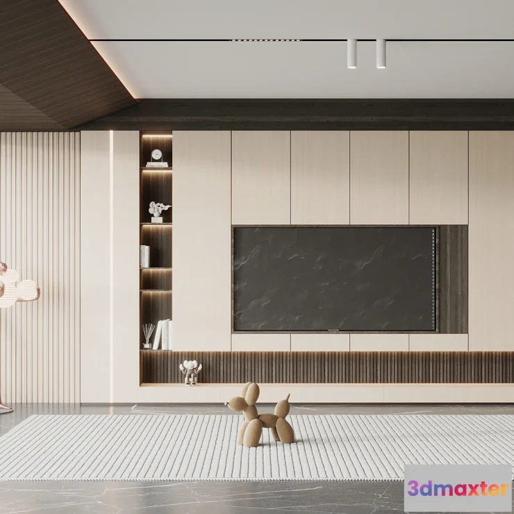 1164202 - LIVING ROOM - MODERN STYLE - 3D SCENE - 014