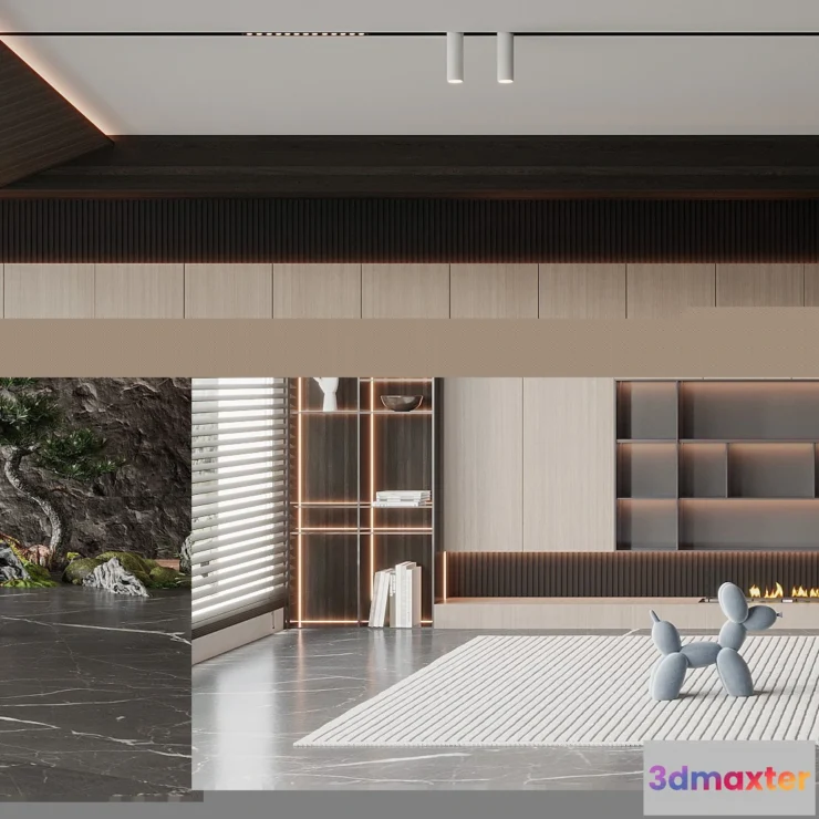 1164210 - LIVING ROOM - MODERN STYLE - 3D SCENE - 018