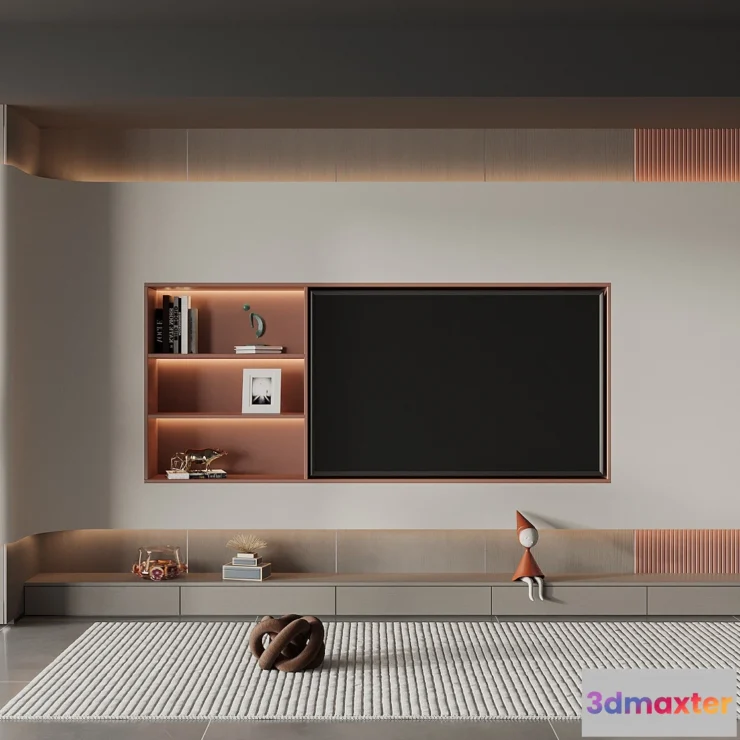 1164214 - LIVING ROOM - MODERN STYLE - 3D SCENE - 020