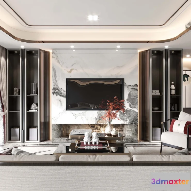 1164216 - LIVING ROOM - MODERN STYLE - 3D SCENE - 021