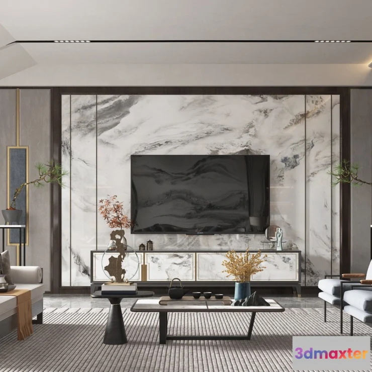 1164234 - LIVING ROOM - MODERN STYLE - 3D SCENE - 030