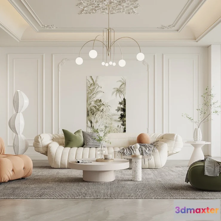 1164258 - LIVING ROOM - MODERN STYLE - 3D SCENE - 042