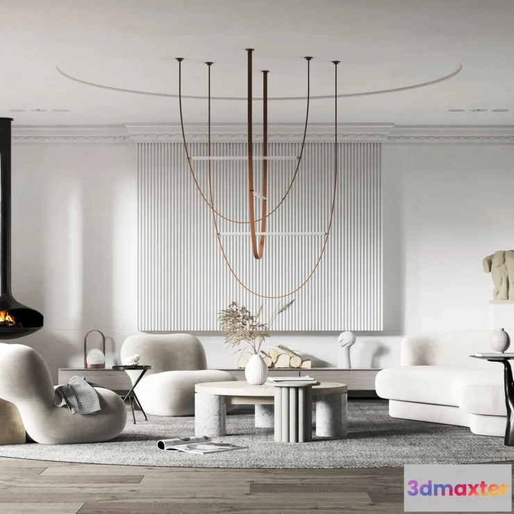 1164270 - LIVING ROOM - MODERN STYLE - 3D SCENE - 048