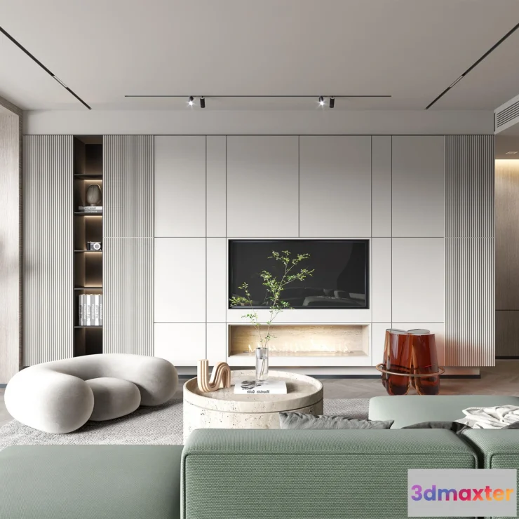 1164274 - LIVING ROOM - MODERN STYLE - 3D SCENE - 050