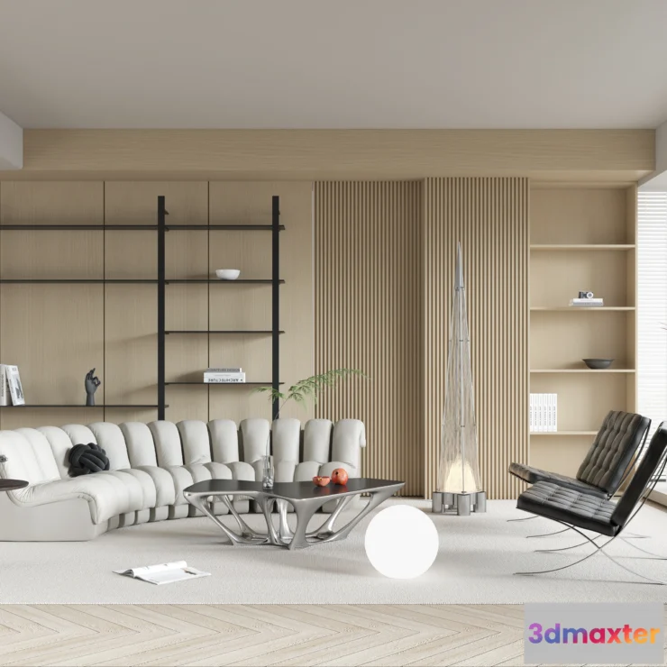 1164286 - LIVING ROOM - MODERN STYLE - 3D SCENE - 056