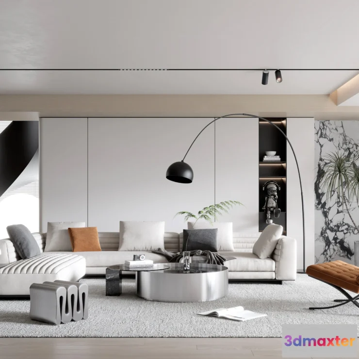 1164302 - LIVING ROOM - MODERN STYLE - 3D SCENE - 064