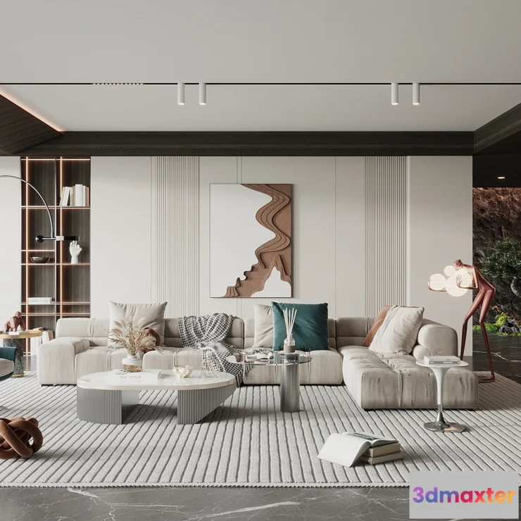 1164330 - LIVING ROOM - MODERN STYLE - 3D SCENE - 078
