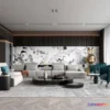 1164372 - LIVING ROOM - MODERN STYLE - 3D SCENE - 099